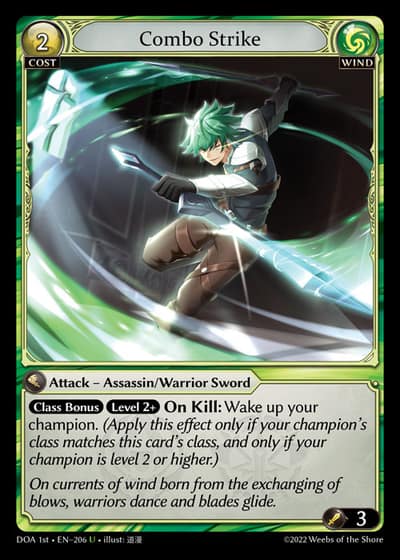 Combo Strike DOA 1st-EN-206-Foil-Uncommon (U) - Dawn of Ashes First Edition - Grand Archive Card
