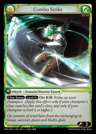 Combo Strike DOA Alter-EN-206-Foil-Uncommon (U) - Dawn of Ashes Alter Edition - Grand Archive Card