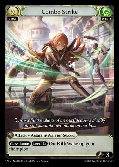 Combo Strike SP2-EN-004-Foil-Uncommon (U) - Supporter Pack 2 - Grand Archive Card