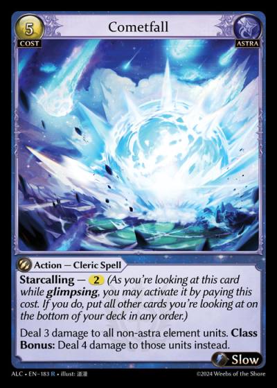 Cometfall ALC-EN-183-Foil-Rare (R) - Alchemical Revolution - Grand Archive Card
