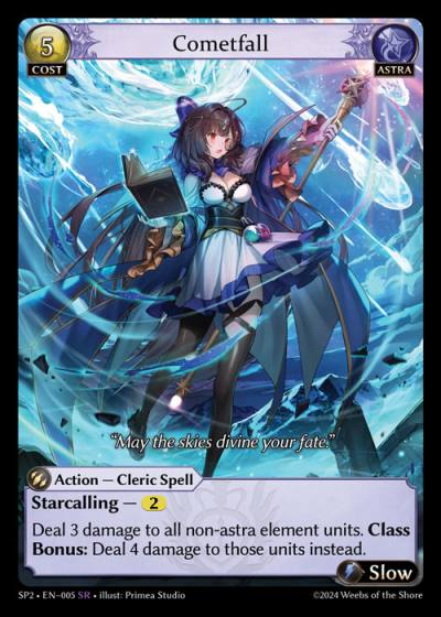 Cometfall SP2-EN-005-Normal-Super Rare (SR) - Supporter Pack 2 - Grand Archive Card