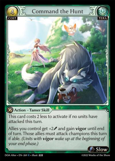 Command the Hunt DOA Alter-EN-269-Normal-Rare (R) - Dawn of Ashes Alter Edition - Grand Archive Card