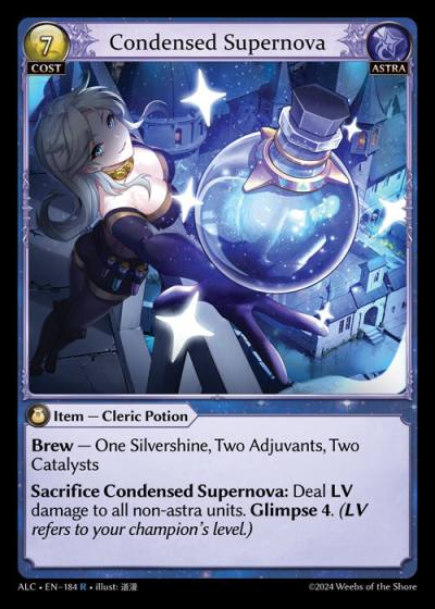 Condensed Supernova ALC-EN-184-Foil-Rare (R) - Alchemical Revolution - Grand Archive Card