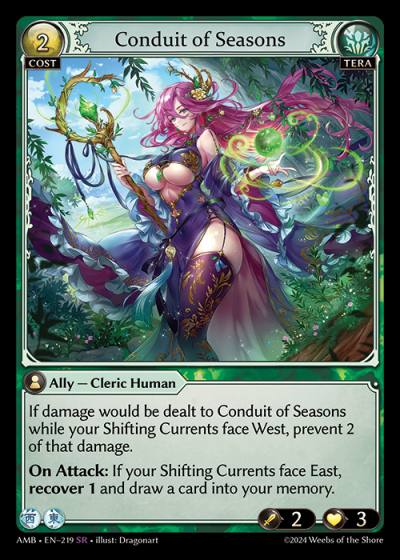 Conduit of Seasons AMB-EN-219-Normal-Super Rare (SR) - Mortal Ambition - Grand Archive Card