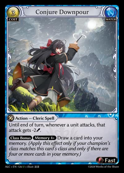 Conjure Downpour ALC-EN-126-Foil-Uncommon (U) - Alchemical Revolution - Grand Archive Card