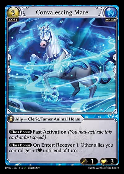 Convalescing Mare HVN-EN-115-Foil-Uncommon (U) - Abyssal Heaven - Grand Archive Card