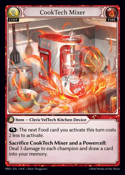 CookTech Mixer PRD-EN-110-Foil-Common (C) - .asphodel/paradise - Grand Archive Card
