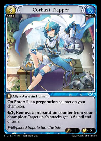 Corhazi Trapper FTC-EN-058-Foil-Uncommon (U) - Fractured Crown - Grand Archive Card
