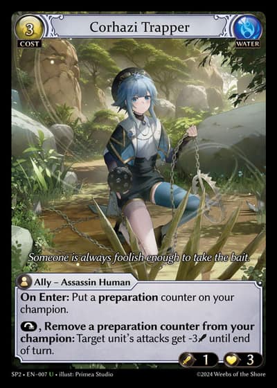 Corhazi Trapper SP2-EN-007-Foil-Uncommon (U) - Supporter Pack 2 - Grand Archive Card
