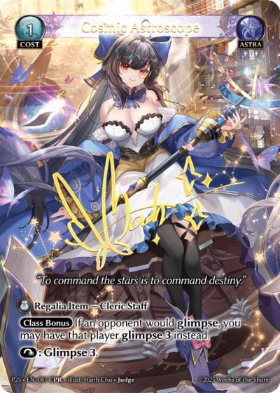 Cosmic Astroscope P25-EN-007-Normal-Collector Promo Rare (CPR) - Promotional 2025 - Grand Archive Card