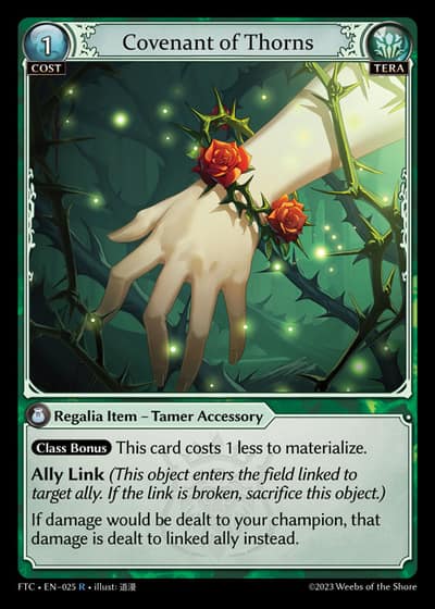 Covenant of Thorns FTC-EN-025-Foil-Rare (R) - Fractured Crown - Grand Archive Card