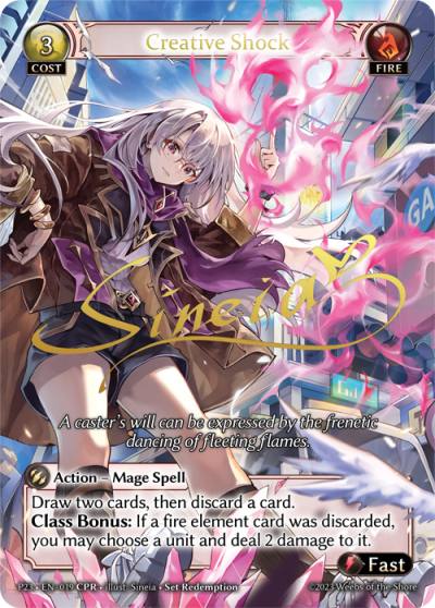 Creative Shock P23-EN-019-Normal-Collector Promo Rare (CPR) - Promotional 2023 - Grand Archive Card