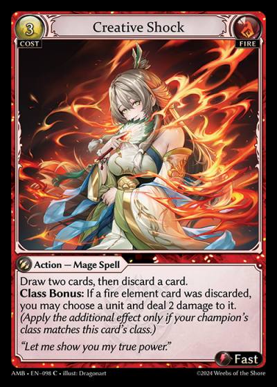 Creative Shock AMB-EN-098-Foil-Common (C) - Mortal Ambition - Grand Archive Card
