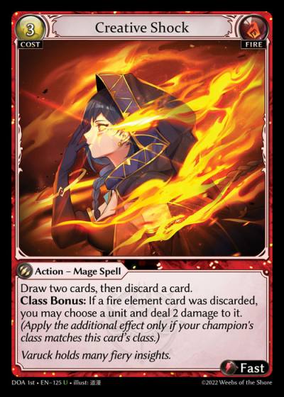 Creative Shock DOA 1st-EN-125-Normal-Uncommon (U) - Dawn of Ashes First Edition - Grand Archive Card