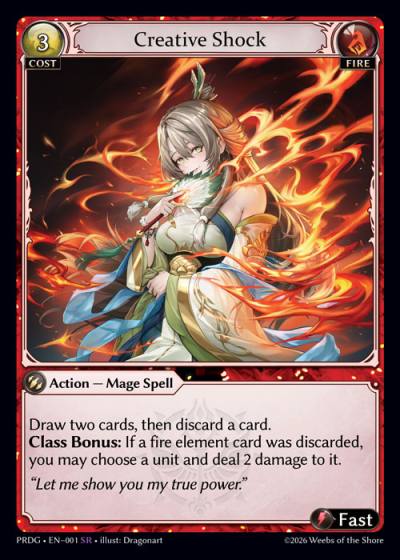Creative Shock PRDG-EN-001-Foil-Super Rare (SR) - .asphodel/paradise Grimoire - Grand Archive Card