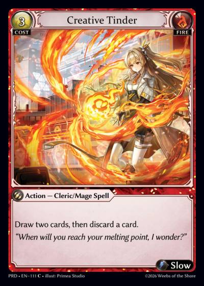 Creative Tinder PRD-EN-111-Foil-Common (C) - .asphodel/paradise - Grand Archive Card