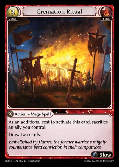 Cremation Ritual DOAp-EN-067-Normal-Common (C) - Dawn of Ashes Prelude - Grand Archive Card