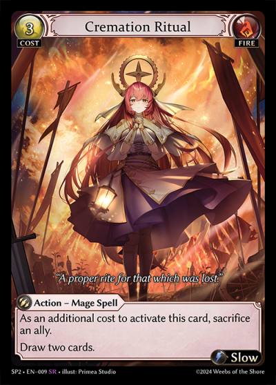 Cremation Ritual SP2-EN-009-Normal-Super Rare (SR) - Supporter Pack 2 - Grand Archive Card