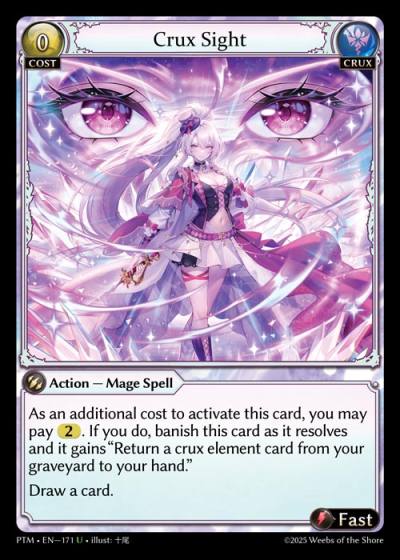 Crux Sight PTM-EN-171-Foil-Uncommon (U) - Phantom Monarchs - Grand Archive Card