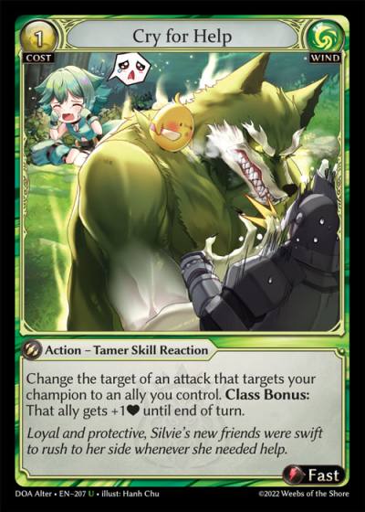 Cry for Help DOA Alter-EN-207-Normal-Uncommon (U) - Dawn of Ashes Alter Edition - Grand Archive Card