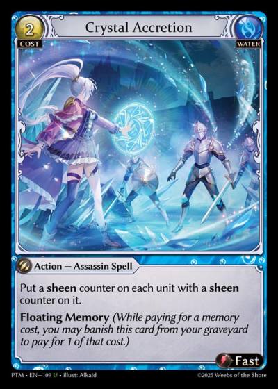 Crystal Accretion PTM-EN-109-Foil-Uncommon (U) - Phantom Monarchs - Grand Archive Card