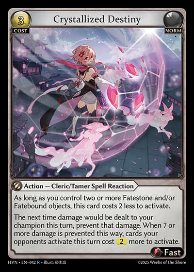 Crystallized Destiny HVN-EN-042-Foil-Rare (R) - Abyssal Heaven - Grand Archive Card