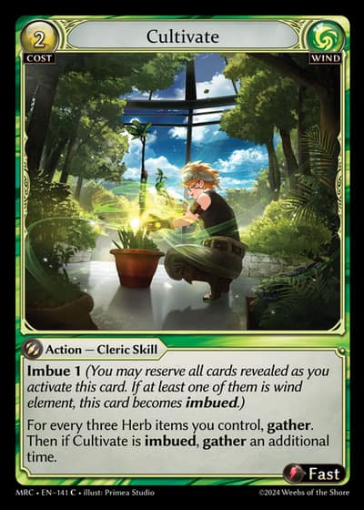 Cultivate MRC-EN-141-Foil-Common (C) - Mercurial Heart - Grand Archive Card