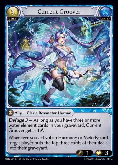 Current Groover PRD-EN-152-Foil-Uncommon (U) - .asphodel/paradise - Grand Archive Card