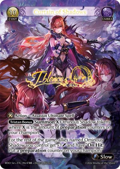 Curtain of Shadows RDO 1st-EN-396-Foil-Common (C) - Radiant Origins First Edition - Grand Archive Card