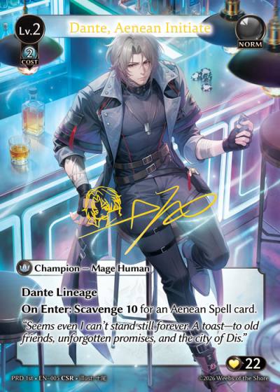 Dante, Aenean Initiate PRD 1st-EN-005-Foil-Common (C) - .asphodel/paradise First Edition - Grand Archive Card