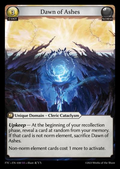Dawn of Ashes FTC-EN-030-Normal-Super Rare (SR) - Fractured Crown - Grand Archive Card