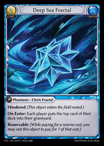 Deep Sea Fractal FTC-EN-059-Foil-Common (C) - Fractured Crown - Grand Archive Card