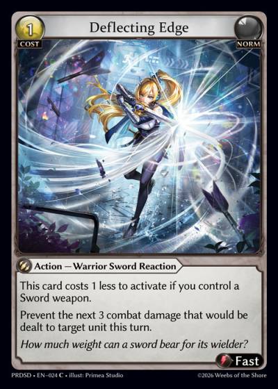 Deflecting Edge PRDSD-EN-024-Foil-Common (C) - .asphodel/paradise Starter Decks - Grand Archive Card