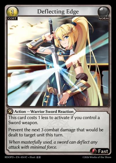 Deflecting Edge RDOPD-EN-054-Normal-Common (C) - Radiant Origins Pantheon Decks - Grand Archive Card