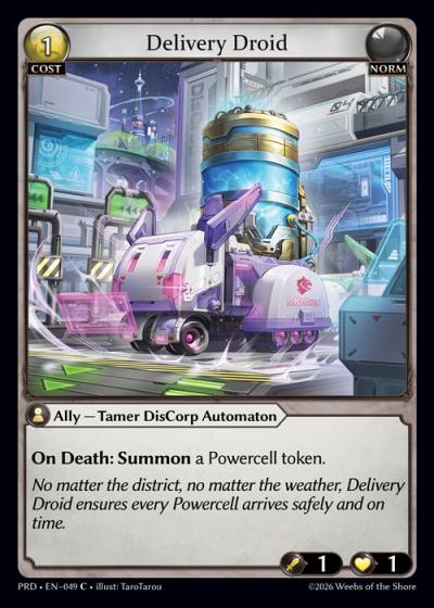 Delivery Droid PRD-EN-049-Foil-Common (C) - .asphodel/paradise - Grand Archive Card