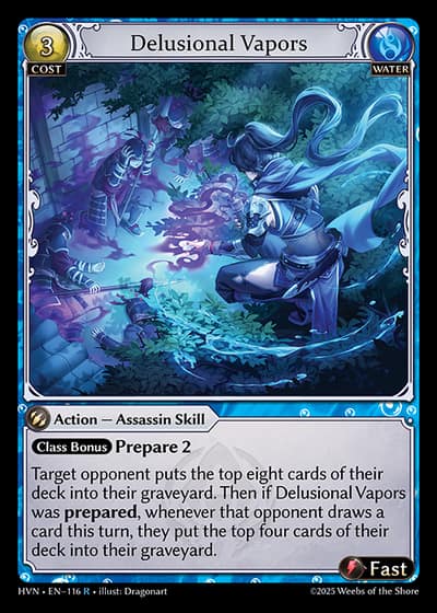 Delusional Vapors HVN-EN-116-Foil-Rare (R) - Abyssal Heaven - Grand Archive Card