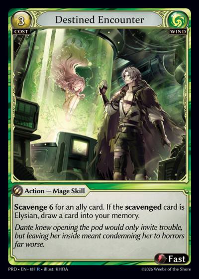 Destined Encounter PRD-EN-187-Foil-Rare (R) - .asphodel/paradise - Grand Archive Card