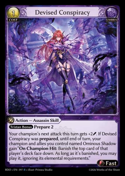 Devised Conspiracy RDO-EN-397-Foil-Rare (R) - Radiant Origins - Grand Archive Card