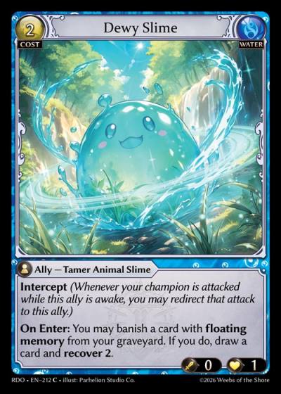 Dewy Slime RDO-EN-212-Foil-Common (C) - Radiant Origins - Grand Archive Card