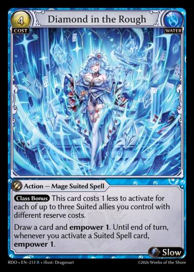 Diamond in the Rough RDO-EN-213-Foil-Rare (R) - Radiant Origins - Grand Archive Card