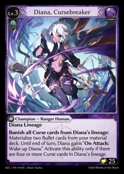 Diana, Cursebreaker ALC-EN-010-Foil-Common (C) - Alchemical Revolution - Grand Archive Card