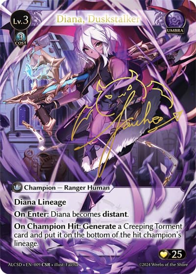 Diana, Duskstalker 009 Alchemical Revolution Starter Decks Grand Archive card