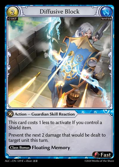Diffusive Block ALC-EN-129-Foil-Common (C) - Alchemical Revolution - Grand Archive Card