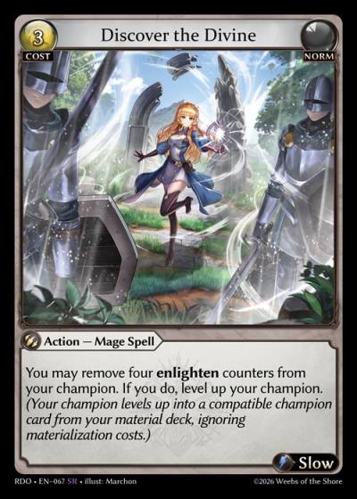 Discover the Divine RDO-EN-067-Foil-Super Rare (SR) - Radiant Origins - Grand Archive Card