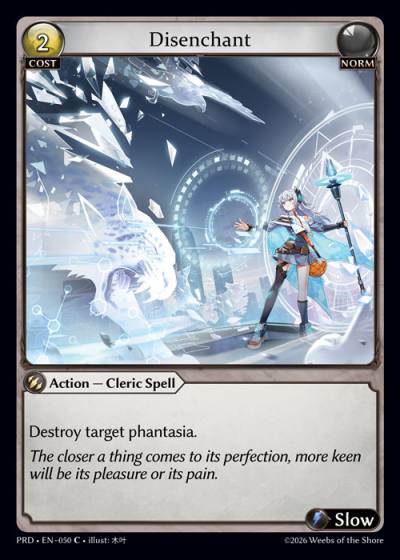 Disenchant PRD-EN-050-Foil-Common (C) - .asphodel/paradise - Grand Archive Card