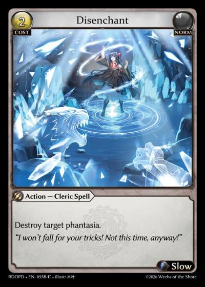 Disenchant RDOPD-EN-055B-Normal-Common (C) - Radiant Origins Pantheon Decks - Grand Archive Card