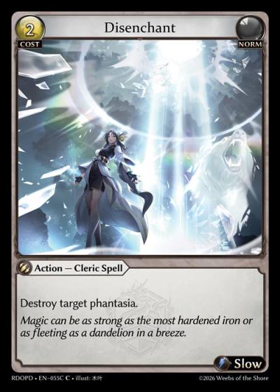 Disenchant RDOPD-EN-055C-Normal-Common (C) - Radiant Origins Pantheon Decks - Grand Archive Card