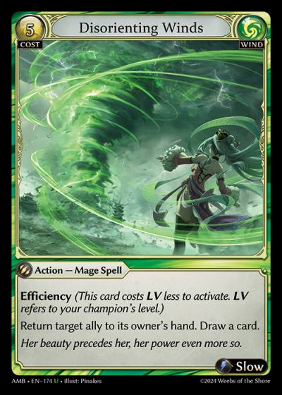 Disorienting Winds AMB-EN-174-Foil-Uncommon (U) - Mortal Ambition - Grand Archive Card