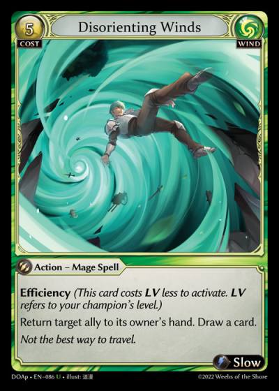 Disorienting Winds DOAp-EN-086-Normal-Uncommon (U) - Dawn of Ashes Prelude - Grand Archive Card