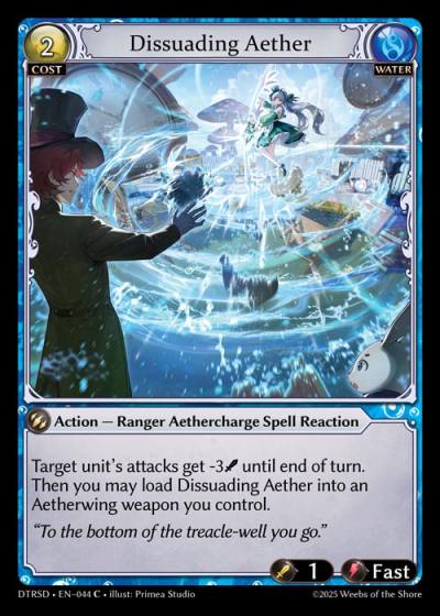 Dissuading Aether DTRSD-EN-044-Normal-Common (C) - Distorted Reflections Starter Decks - Grand Archive Card